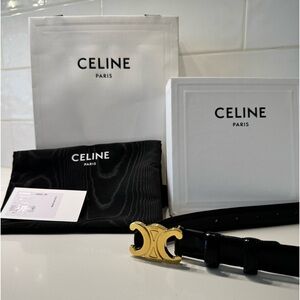 Celine Triomphe Belt 25mm